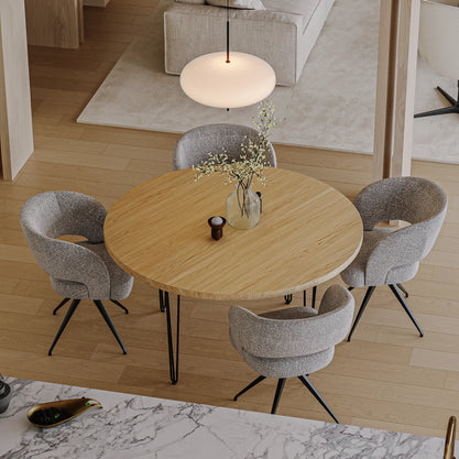 Eiken Tafel Rond Pure