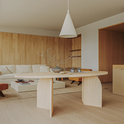 Eiken Tafel Ovaal Pure