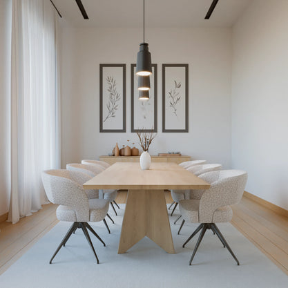 Eiken Tafel Rechthoek White 5%