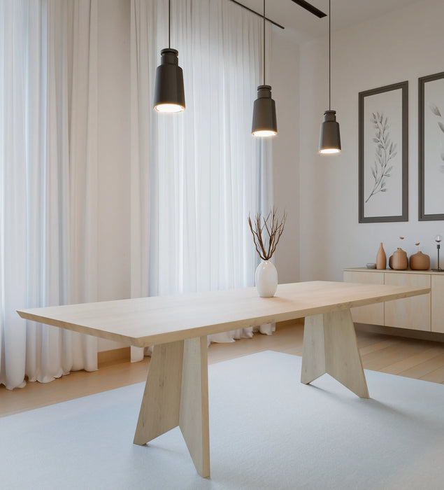 Eiken Tafel Rechthoek White 5%