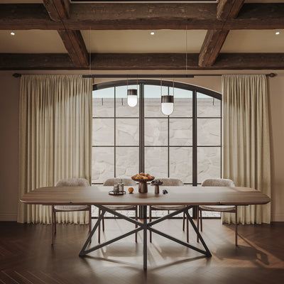 Eiken Tafel Verlengbaar Deens Ovaal Shell Grey