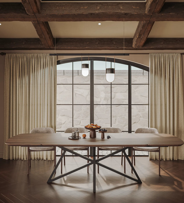 Eiken Tafel Verlengbaar Deens Ovaal Shell Grey