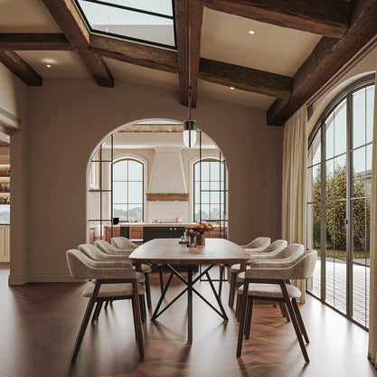 Eiken Tafel Verlengbaar Deens Ovaal Shell Grey