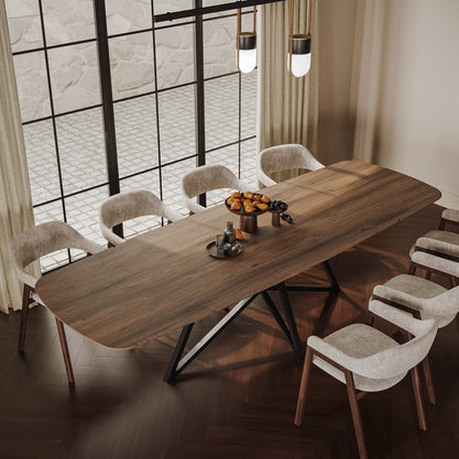 Eiken Tafel Verlengbaar Deens Ovaal Shell Grey