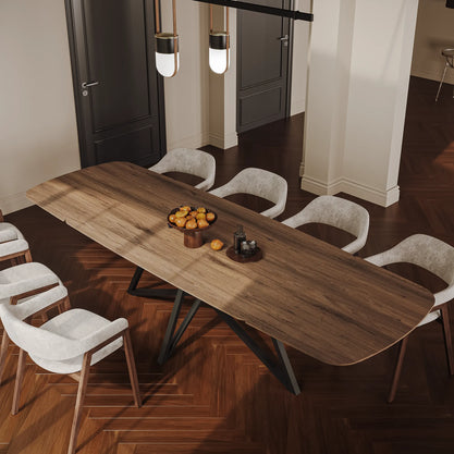 Eiken Tafel Verlengbaar Deens Ovaal Shell Grey