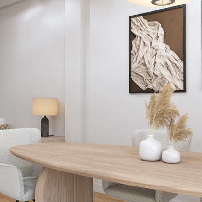 Eiken Tafel Ovaal White 5%