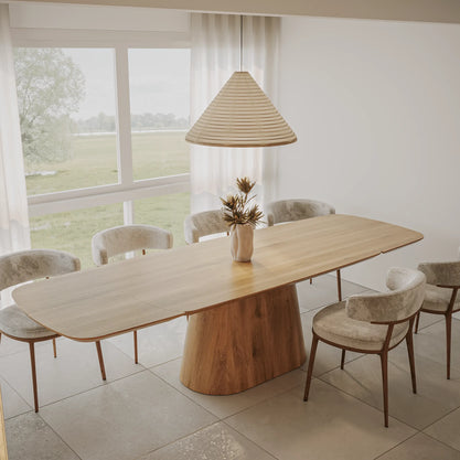 Eiken Tafel Verlengbaar Deens Ovaal Pure