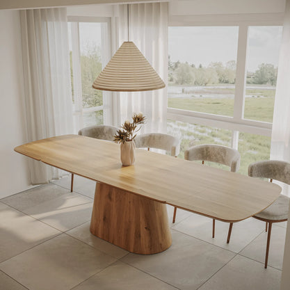 Eiken Tafel Verlengbaar Deens Ovaal Pure