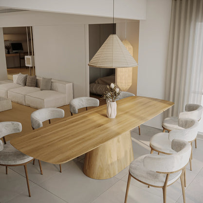 Eiken Tafel Verlengbaar Deens Ovaal Pure
