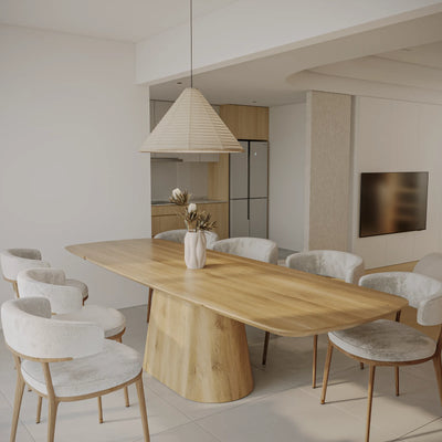 Eiken Tafel Verlengbaar Deens Ovaal Pure
