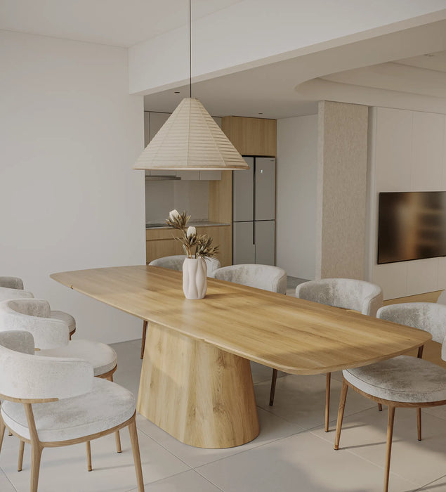 Eiken Tafel Verlengbaar Deens Ovaal Pure