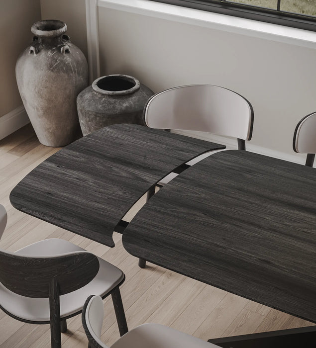Eiken Tafel Verlengbaar Deens Ovaal Deep Black