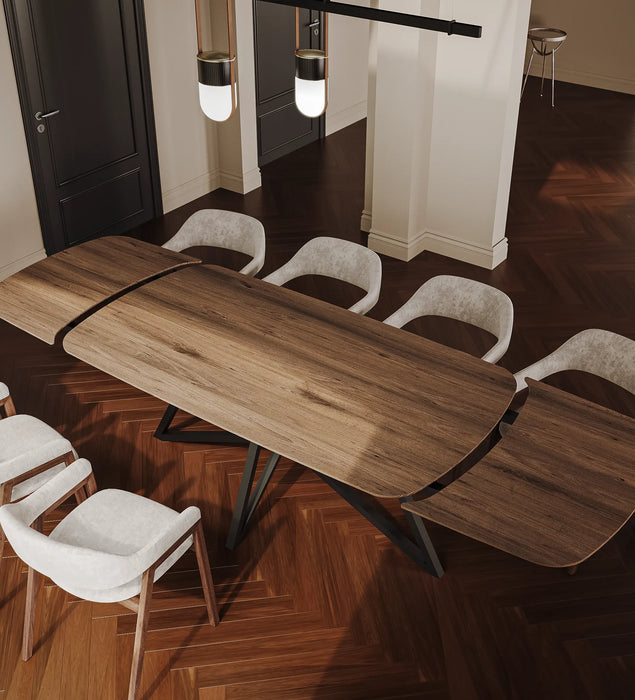 Eiken Tafel Verlengbaar Deens Ovaal Shell Grey