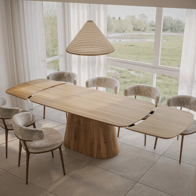 Eiken Tafel Verlengbaar Deens Ovaal Pure