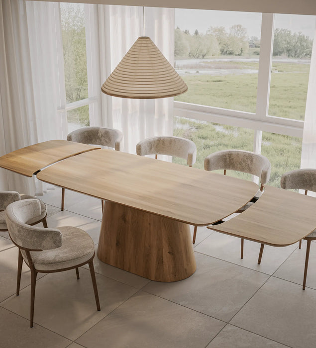 Eiken Tafel Verlengbaar Deens Ovaal Pure