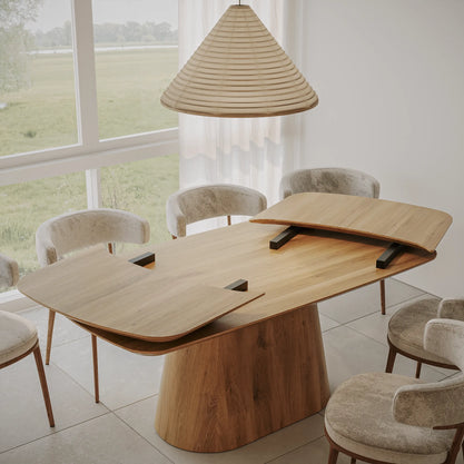 Eiken Tafel Verlengbaar Deens Ovaal Pure