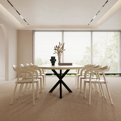 Eiken Tafel Halfrond Natural
