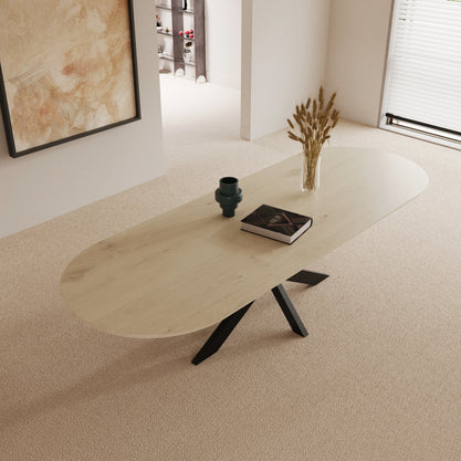 Eiken Tafel Halfrond Natural