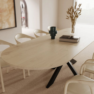 Eiken Tafel Halfrond Natural