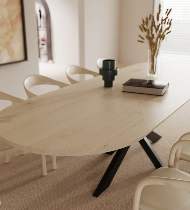 Eiken Tafel Halfrond Natural