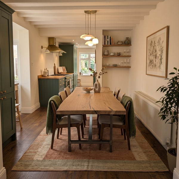 Eettafel bij een klant thuis