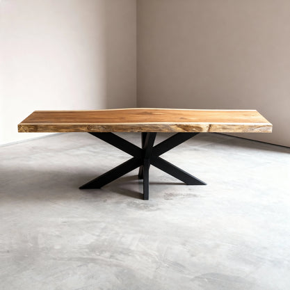 Boomstam Eettafel Iroko | 220 x 90