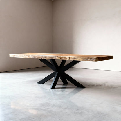 Boomstam Eettafel Iroko | 220 x 90