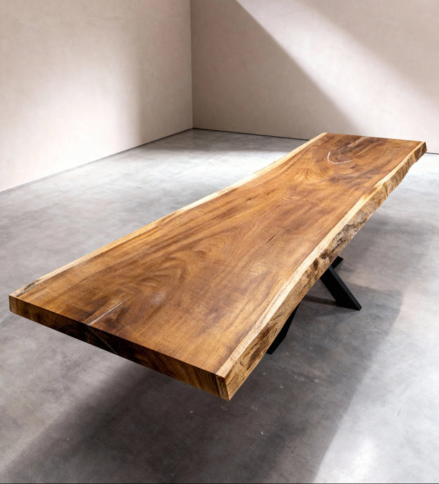 Boomstam Eettafel Iroko | 300 x 95