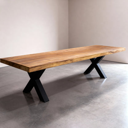 Boomstam Eettafel Iroko | 280 x 90