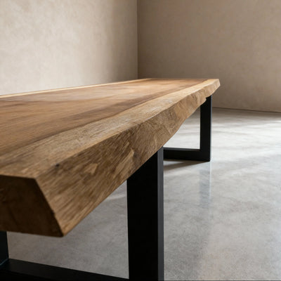 Boomstam Eettafel Iroko | 380 x 80